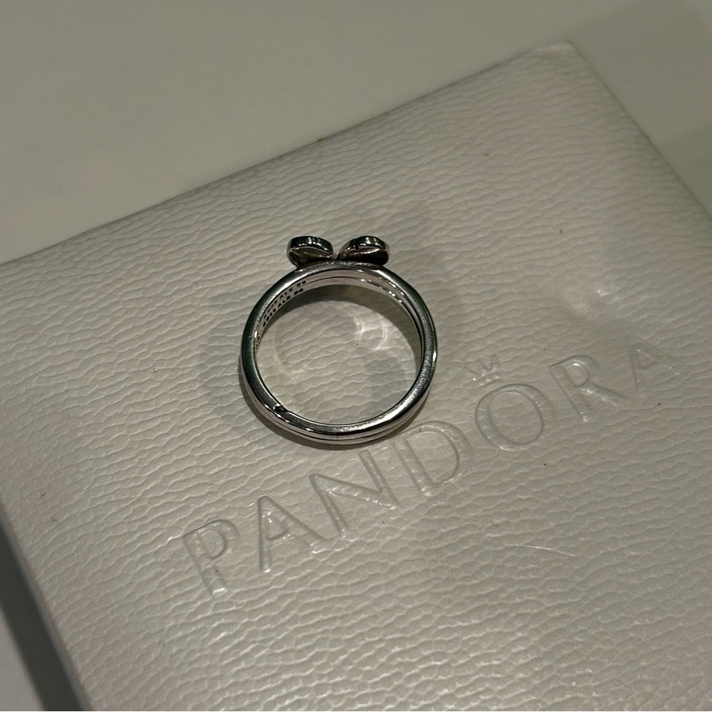 Pandora Ring 2 pieces no Box size 56 - Picture 9 of 10